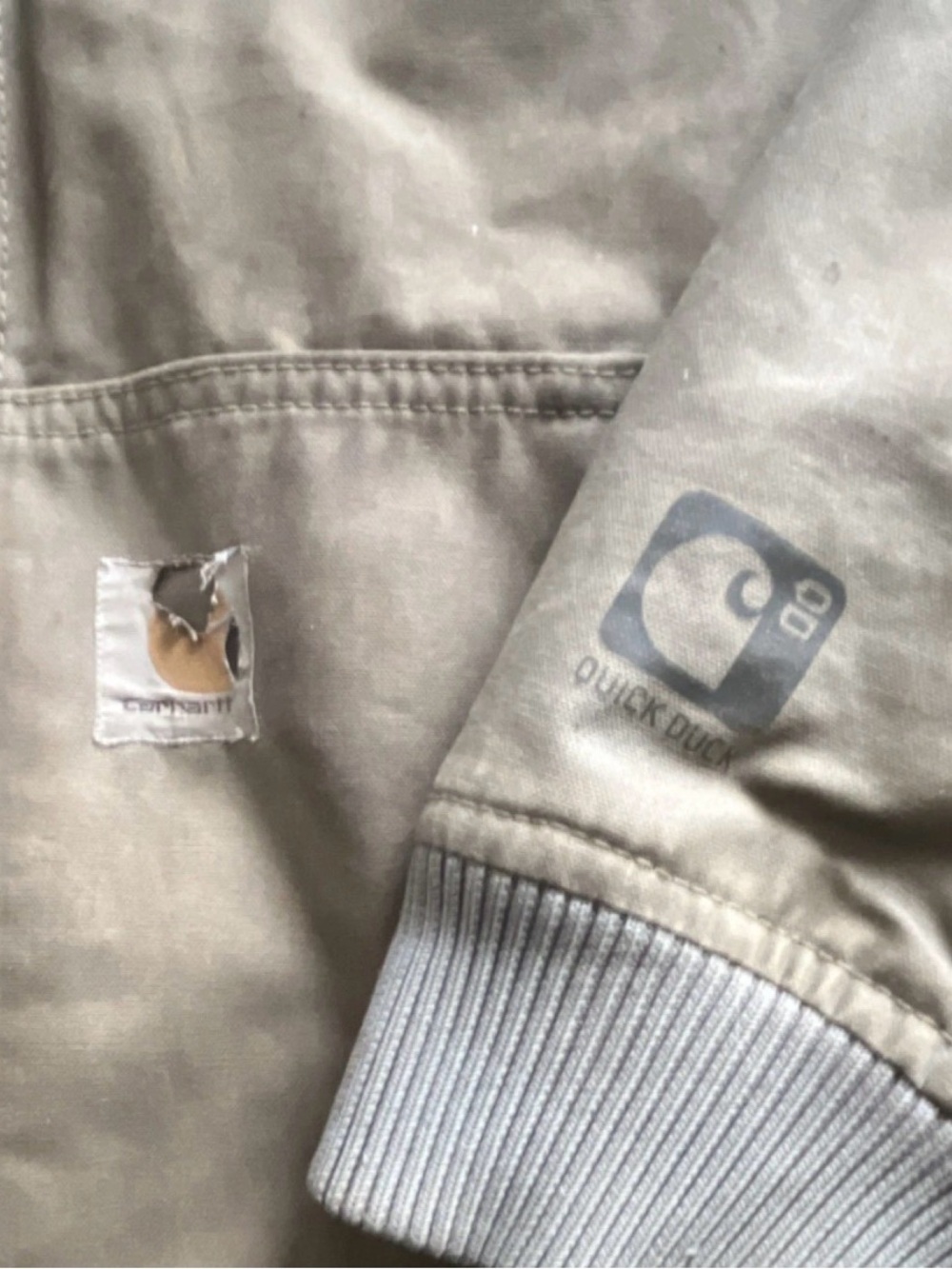 Carhartt Brown Hooded Heavyweight Work Bomber Jacket Men’s XL Log Creek TimberCo - Picture 8 of 13